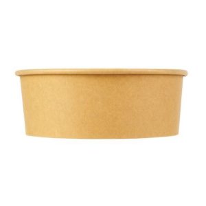 Bowl Kraft  Marron 44 oz con Tapa PP por Caja / 300
