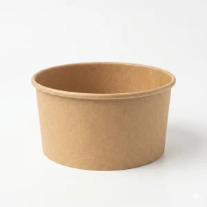 Bowl Kraft  Marron 32 oz con Tapa por Caja / 300